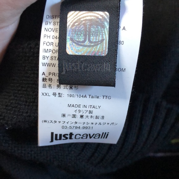 Just Cavalli letter J crew neck sweater - Picture 5 of 6